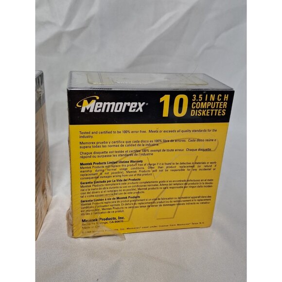 2 packs, Memorex PC Formatted  - 3.5" Computer Diskettes High Density - NEW - Picture 5 of 7